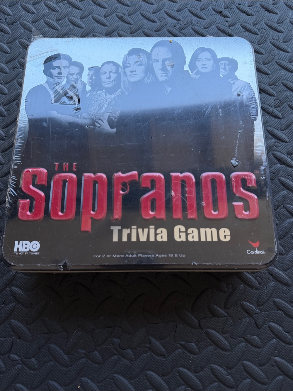 The Sopranos Trivia Game - Black Tin with Red Logo